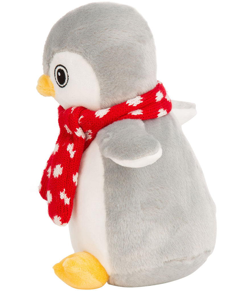 Grey Penguin with Red Scarf - Cuddly Teddy (PRE ORDER)
