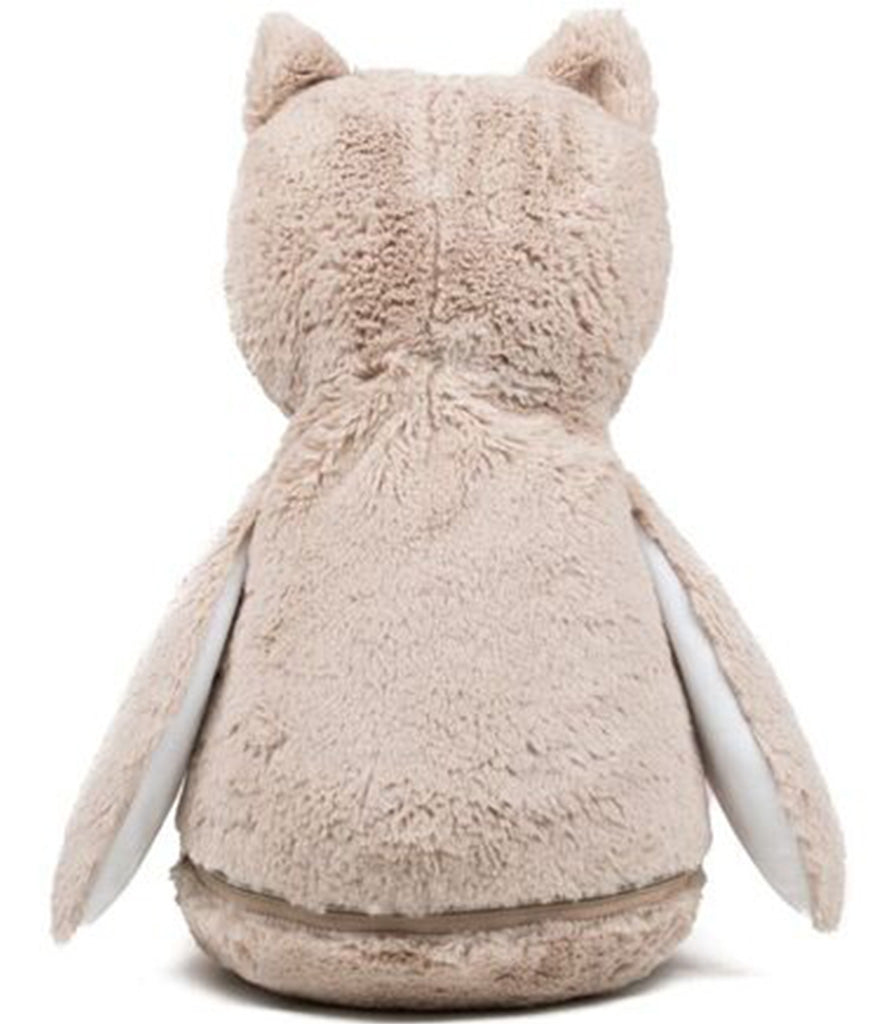 Owl -Pink Feet Zip Plushie -  (PRE ORDER)